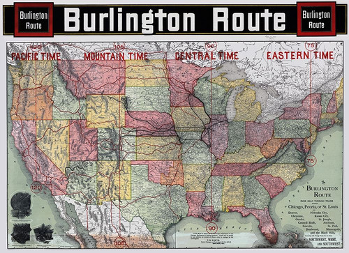 Burlington Railroad Route - Rand McNally 1892 Poster Print by Rand McNally Rand McNally # USZZ0024