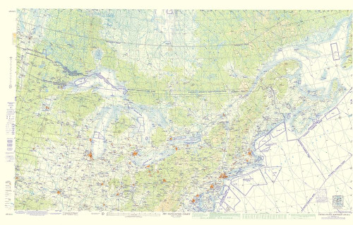 Northeast United States Aeronautical - USAF 1961 Poster Print by USAF USAF # USNE0033