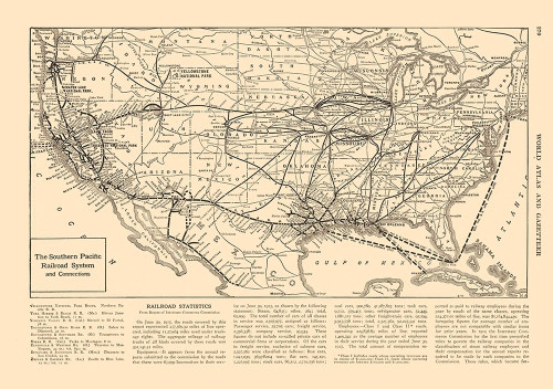 Southern Pacific Railroad - Reynold 1921 Poster Print by Reynold Reynold # USRR0006
