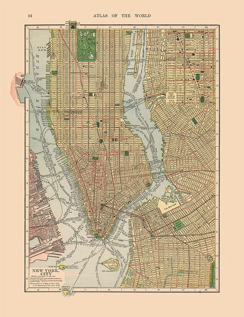 New York City  New York - Hammond 1910 Poster Print by Hammond Hammond # USNY0001