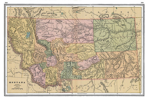 Montana - Johnson 1888 Poster Print by Johnson Johnson # USMO0003