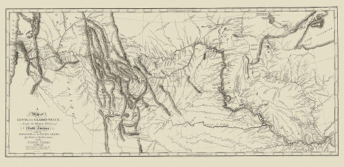 Lewis and Clark Track Across North America Poster Print by Clark Clark # USLC0001