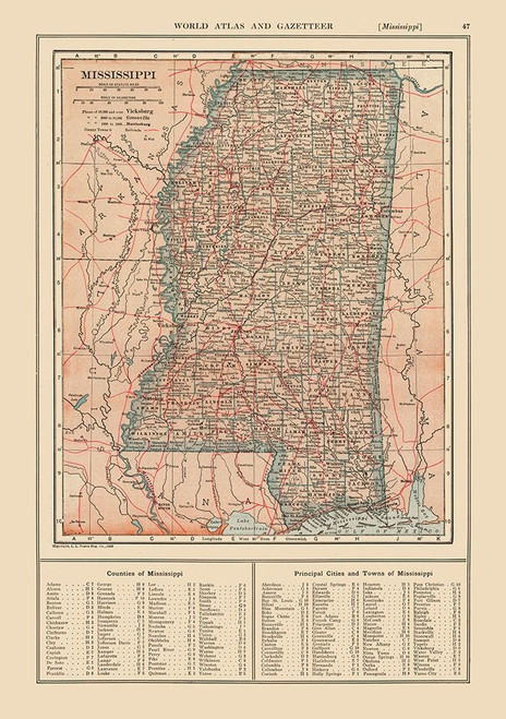 Mississippi - Reynold 1921 Poster Print by Reynold Reynold # USMI0020