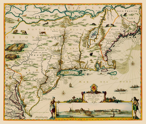 US East Coast, Chesapeake Bay to Maine 1685 Poster Print by Danckerts Danckerts # USEA0001