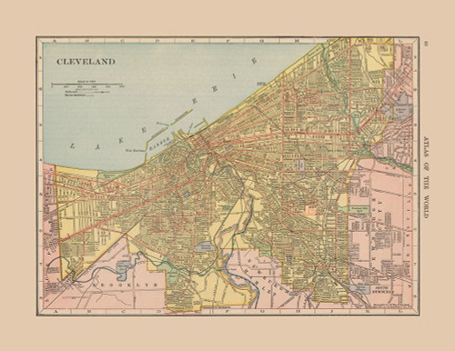 Cleveland  Ohio - Hammond 1910 Poster Print by Hammond Hammond # USCL0001