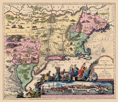 America Septentrionali - 1751 Poster Print by Unknown Unknown # USEC0004