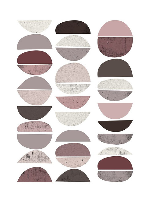 Mid Century ColorDew Burgundy 2 Poster Print by Urban Epiphany Urban Epiphany # UERC113B