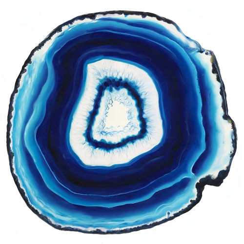 Agate Slice Blue Poster Print by Urban Road Urban Road # UR11064A