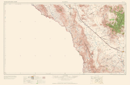 Marfa Texas Quad - USGS 1959 Poster Print by USGS USGS # TXMA0003