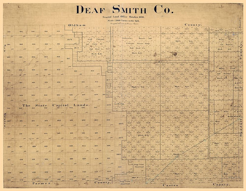 Deaf Smith County Texas - Pressler 1898  Poster Print by Pressler Pressler # TXDE0015