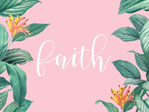 Pink Faith Poster Print by Seven Trees Design Seven Trees Design # ST695