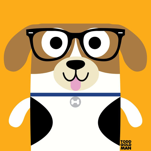 Bow Wow Beagle Poster Print by Todd Art Todd Art # T698D