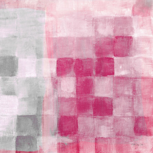 Fuchsia and Gray Grid Poster Print by Stellar Designs Studio Stellar Designs Studio # SDS606