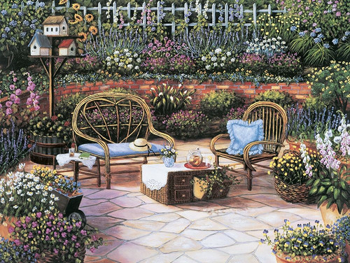 Patio Poster Print by Unknown Unknown # SK12