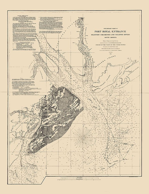 Port Royal Entrance - USCS 1862 Poster Print by USCS USCS # SCPO0001