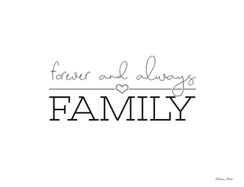 Forever and Always Family Poster Print by Susan Ball # SB788
