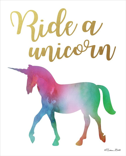 Ride a Unicorn Poster Print by Susan Ball # SB610