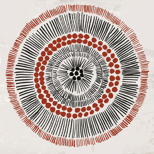 Round Tribal I Poster Print by Tom Reeves # RF310A