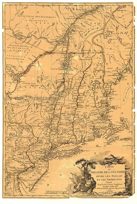 Theatre War English Americans Poster Print by Brion de la Tour Brion de la Tour # REWA0073