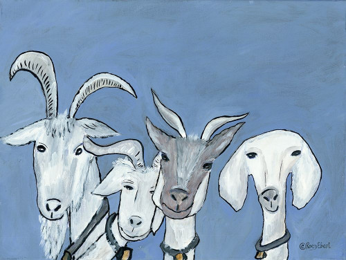 Goats Poster Print by Roey Ebert # REAR296