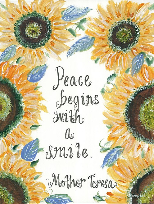 Peace Mother Teresa Poster Print by Roey Ebert # REAR292