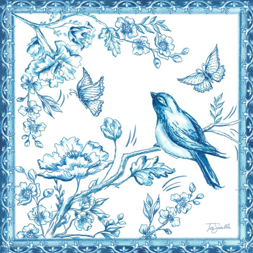 Chinoiserie Tile II Poster Print by Tre Sorelle Studios Tre Sorelle Studios # RB14444TS