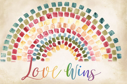 Mosaic Rainbow landscape Poster Print by Tre Sorelle Studios Tre Sorelle Studios # RB14465TS