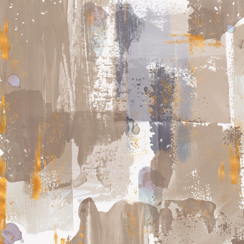 Icescape Abstract Grey Gold IV Poster Print by Northern Lights Northern Lights # RB14416NL