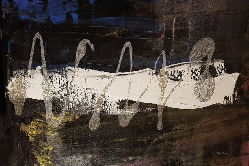 Neutral Stripes Bright I Poster Print by Marie Elaine Cusson # RB14385MC