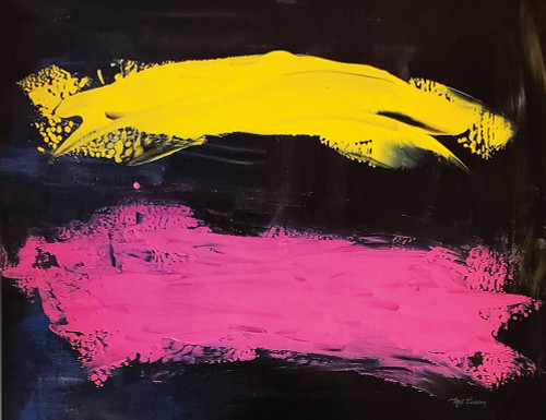 Bright Abstract landscape Poster Print by Marie Elaine Cusson # RB14374MC