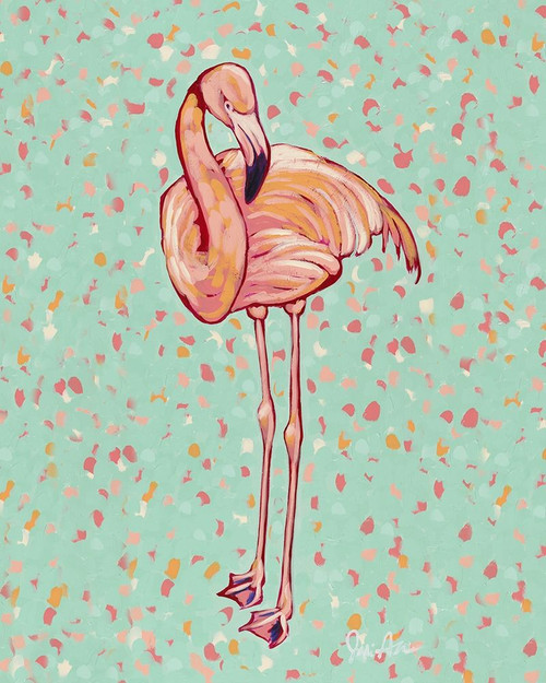 Flamingo portrait I Poster Print by Jodi Augustine # RB14310JA