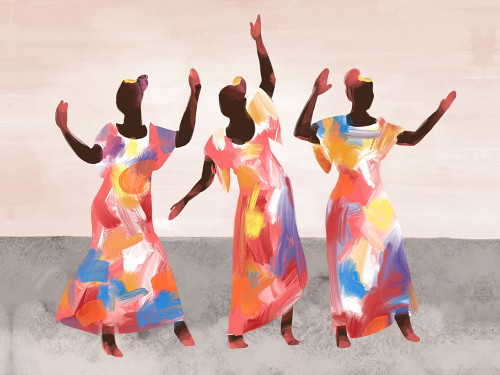 Dancing Together Poster Print by Bannarot Bannarot # RB14091BN