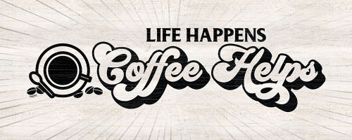 Coffee Humor panel I-Coffee Helps Poster Print by Tara Reed # RB13987TR