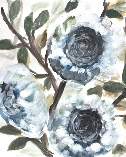 Farmhouse Blue Bush II Poster Print by Marcy Chapman # RB14840MCH