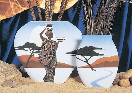 Woman on Vase Poster Print by Unknown Unknown # PE986