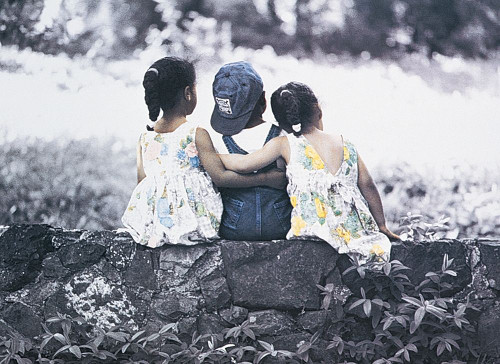 Three Kids Poster Print by Unknown Unknown # PE50128