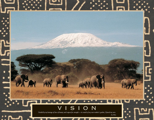 Vision - Elephant Herd Poster Print by Unknown Unknown # PE101755