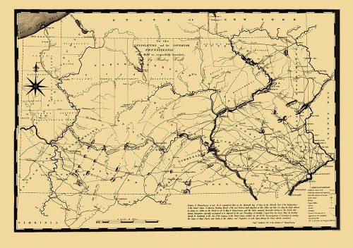 Pennsylvania - Johnson 1791 Poster Print by Johnson Johnson # PAZZ0013