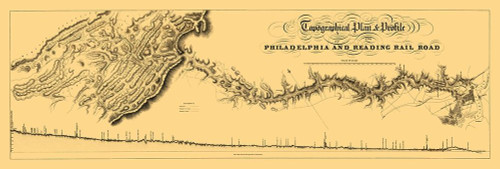 Philadelphia and Reading Railroad - Osborne 1838 Poster Print by Osborne Osborne # PAPH0013