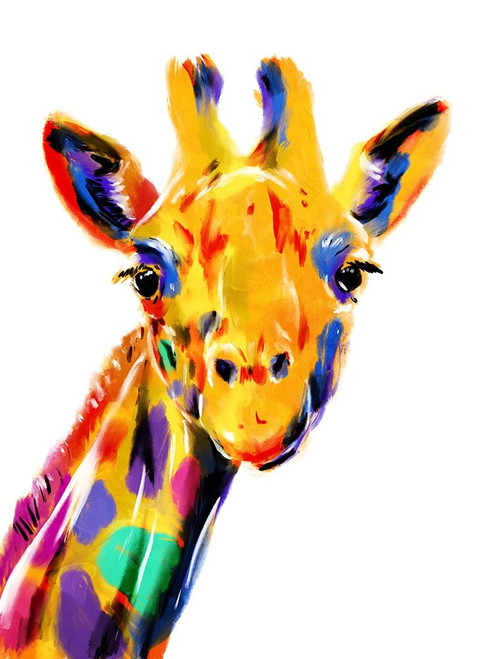 Coloful Giraffe Poster Print by OnRei OnRei # ONRC284A