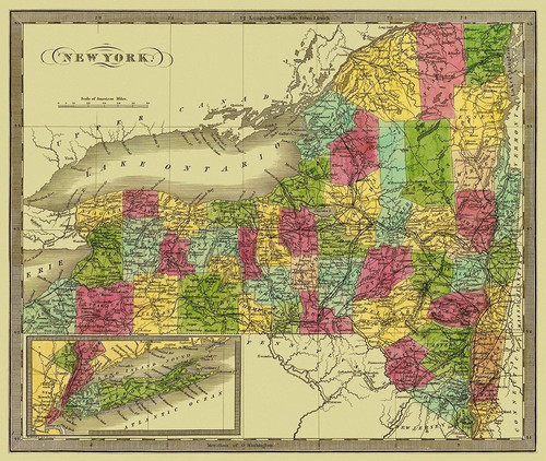 New York - Greenleaf 1840 Poster Print by Greenleaf Greenleaf # NYZZ0007