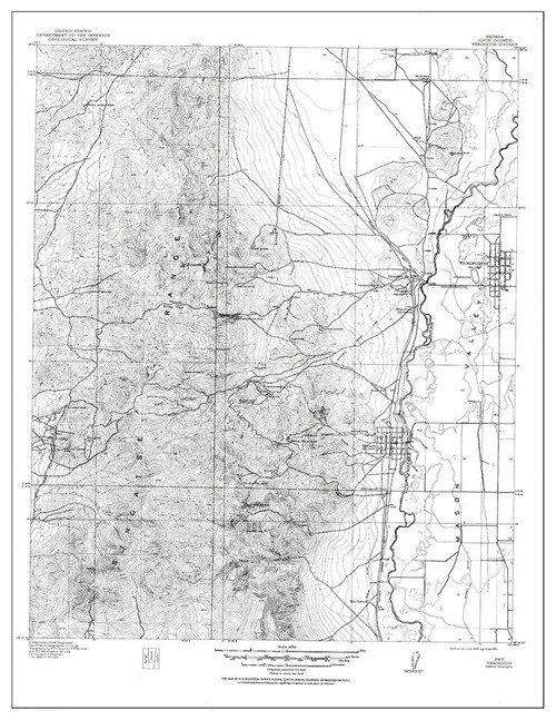 Yerington District Nevada - USGS 1915 Poster Print by USGS USGS # NVYE0001