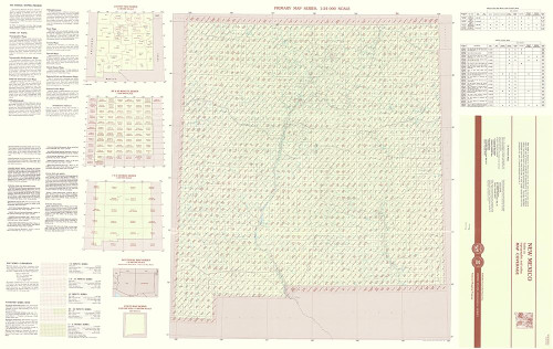 New Mexico New Mexico Index Quad - USGS 1983 Poster Print by USGS USGS # NMZZ0044