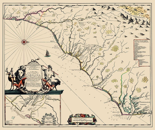 Carolina - 1682 Poster Print by Unknown Unknown # NCZZ0010