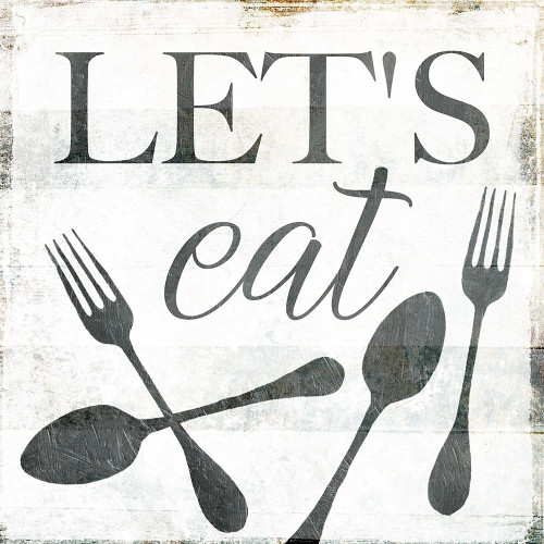 Lets Eat Poster Print by Milli Villa # MVSQ589A