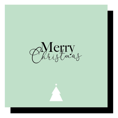 Clean Christmas Poster Print by Mlli Villa # MVSQ550A