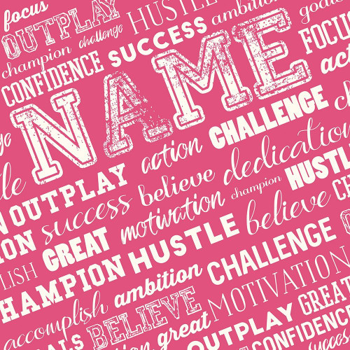 Full Of Sports Words Mate Poster Print by Mlli Villa # MVSQ526B