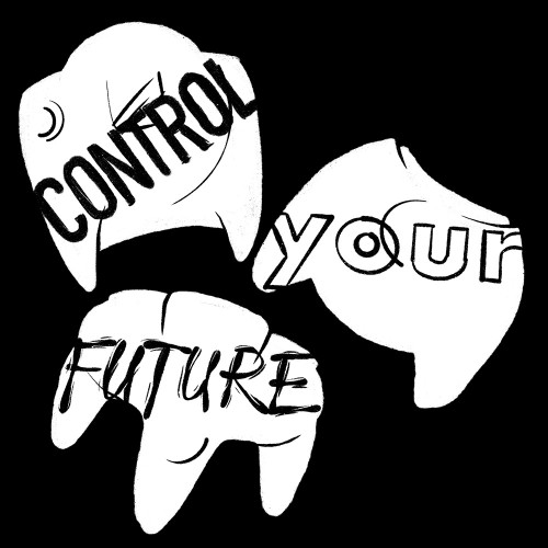 Control Your Future Reverse Poster Print by Mlli Villa # MVSQ511B