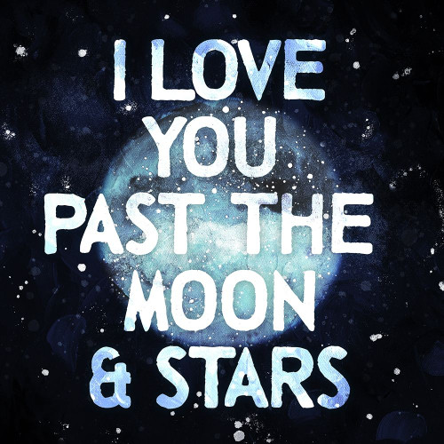 Moon And Stars Poster Print by Mlli Villa # MVSQ467A