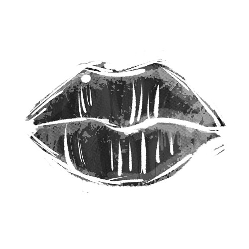 Black Lips Poster Print by Mlli Villa # MVSQ499C